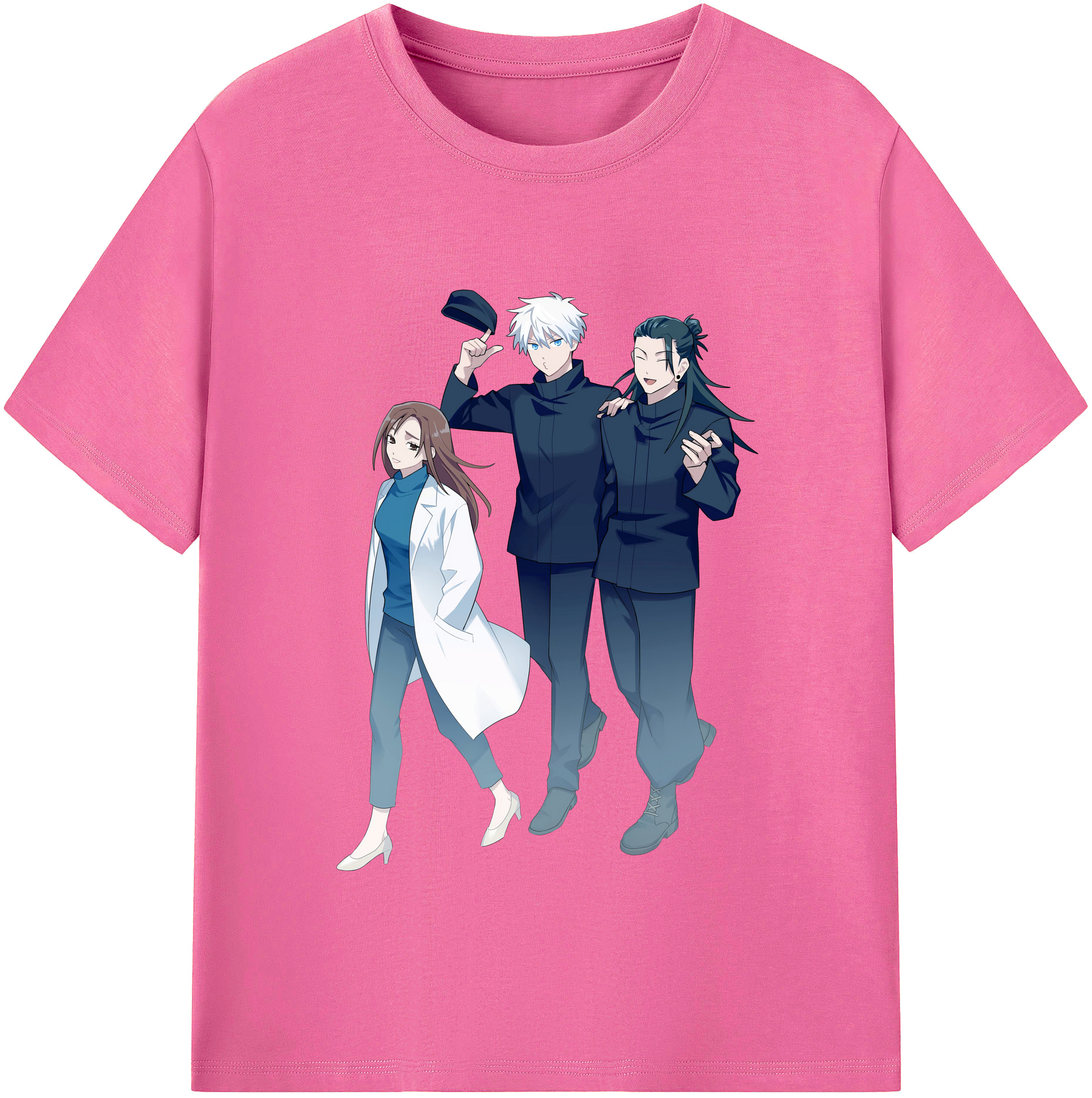 （画像用） 呪術廻戦 Jujutsu Kaisen レディースカジュアルプリントTシャツ（綿100％）